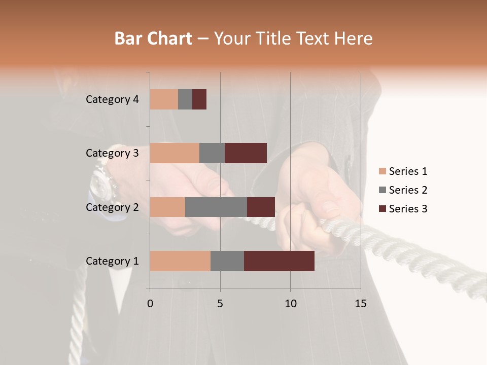 A Business Team Playing Tug Of War In An Intense Struggle PowerPoint Template