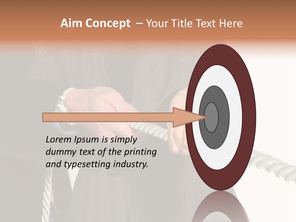 A Business Team Playing Tug Of War In An Intense Struggle PowerPoint Template