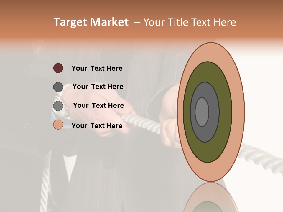 A Business Team Playing Tug Of War In An Intense Struggle PowerPoint Template