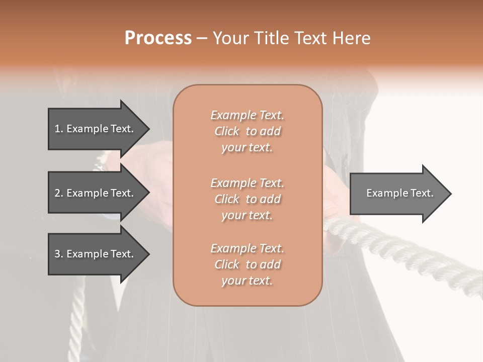 A Business Team Playing Tug Of War In An Intense Struggle PowerPoint Template