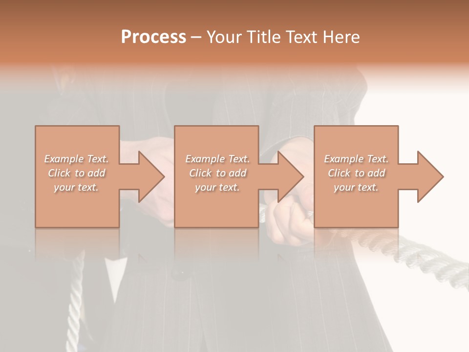 A Business Team Playing Tug Of War In An Intense Struggle PowerPoint Template