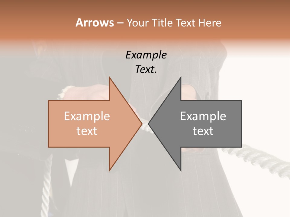 A Business Team Playing Tug Of War In An Intense Struggle PowerPoint Template