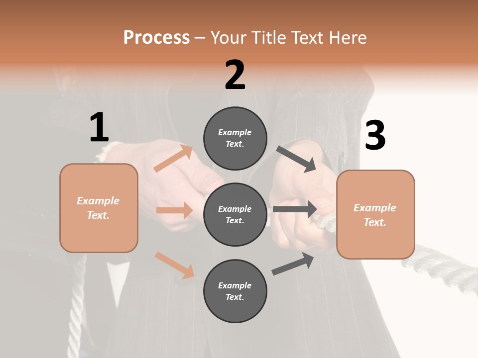 A Business Team Playing Tug Of War In An Intense Struggle PowerPoint Template