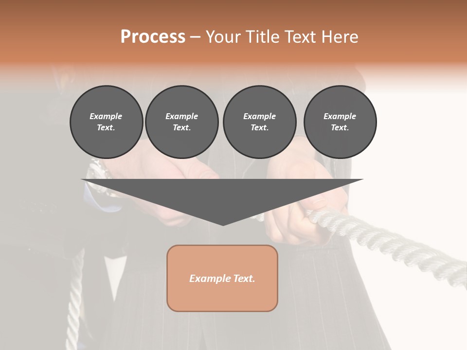 A Business Team Playing Tug Of War In An Intense Struggle PowerPoint Template