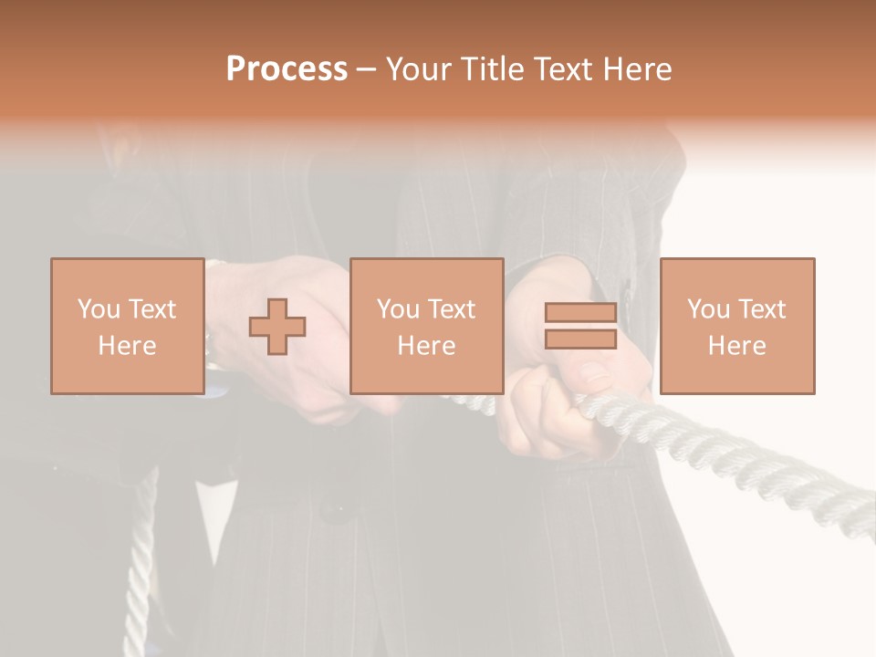 A Business Team Playing Tug Of War In An Intense Struggle PowerPoint Template