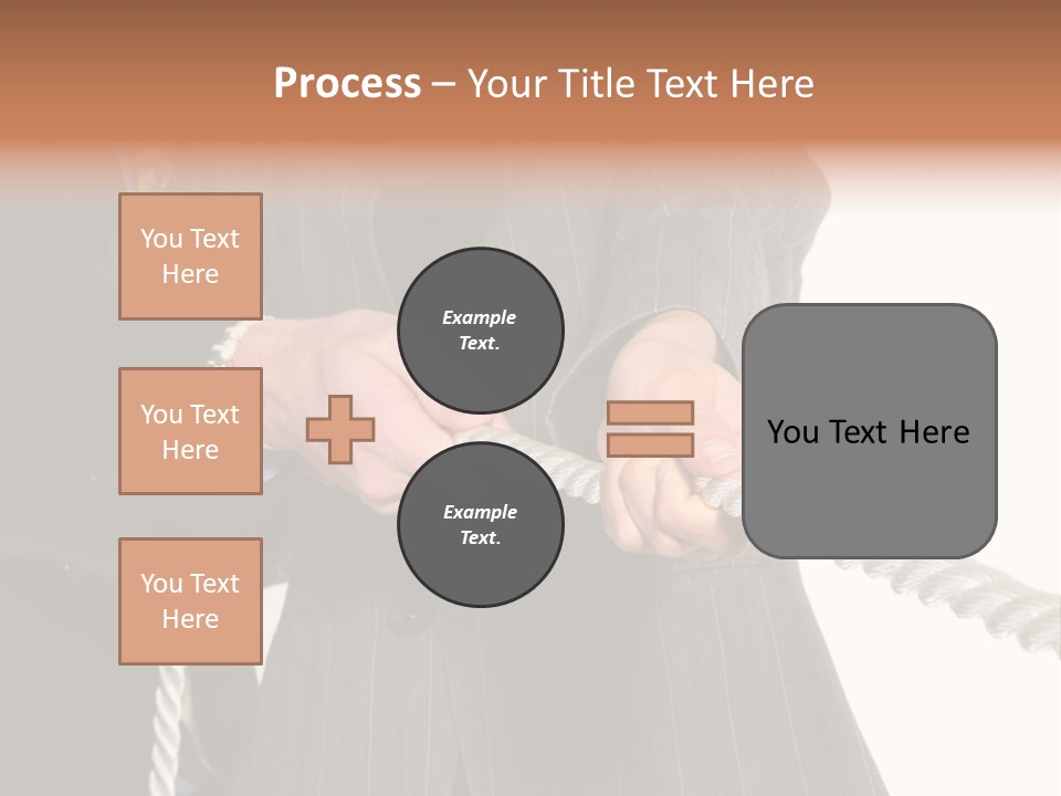 A Business Team Playing Tug Of War In An Intense Struggle PowerPoint Template