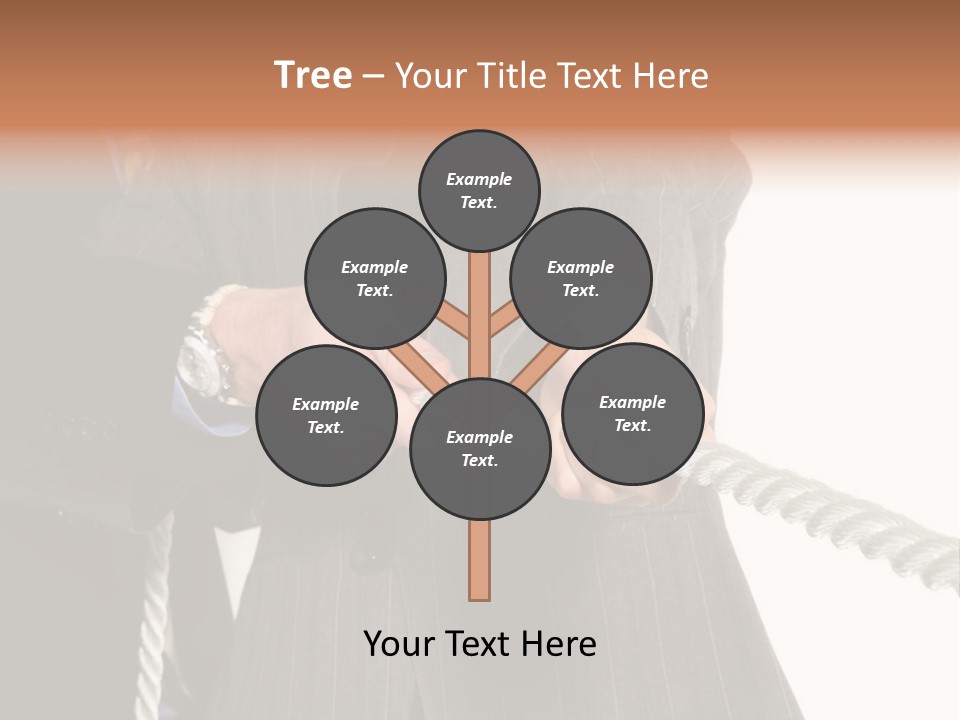 A Business Team Playing Tug Of War In An Intense Struggle PowerPoint Template