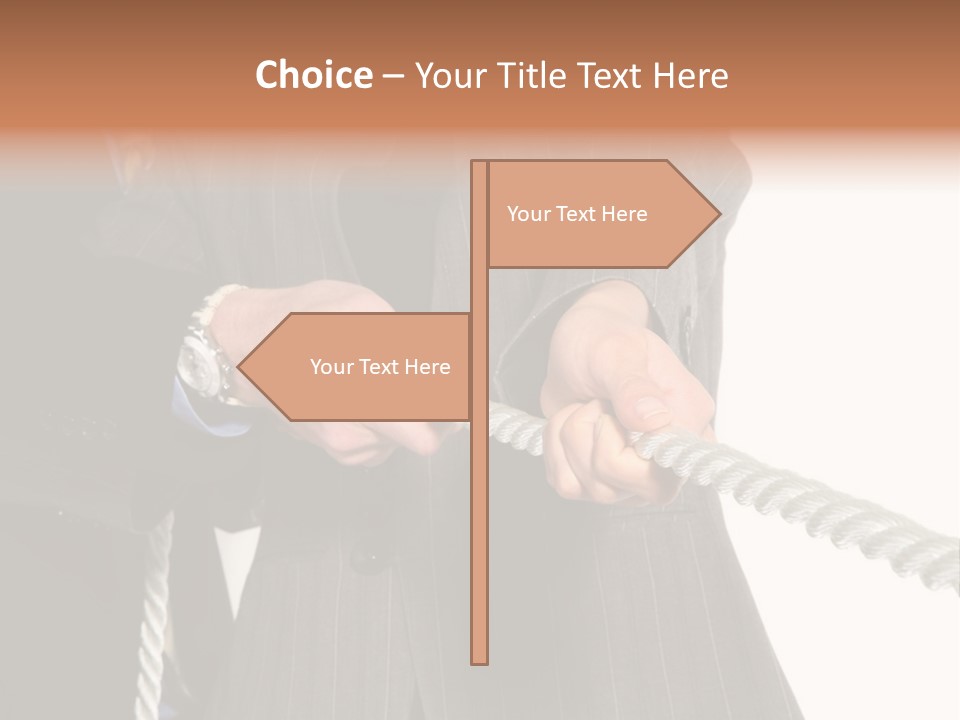 A Business Team Playing Tug Of War In An Intense Struggle PowerPoint Template