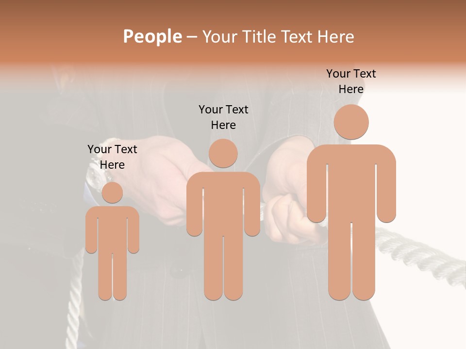 A Business Team Playing Tug Of War In An Intense Struggle PowerPoint Template
