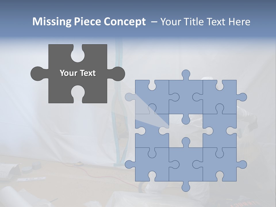 A Man In White Coveralls Painting A Wall PowerPoint Template