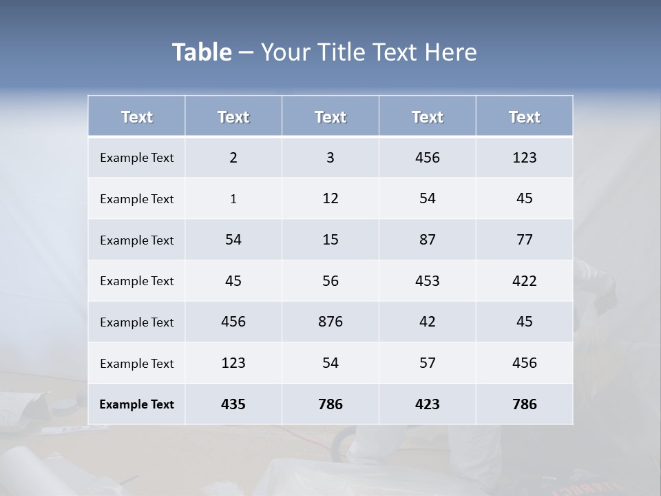 A Man In White Coveralls Painting A Wall PowerPoint Template