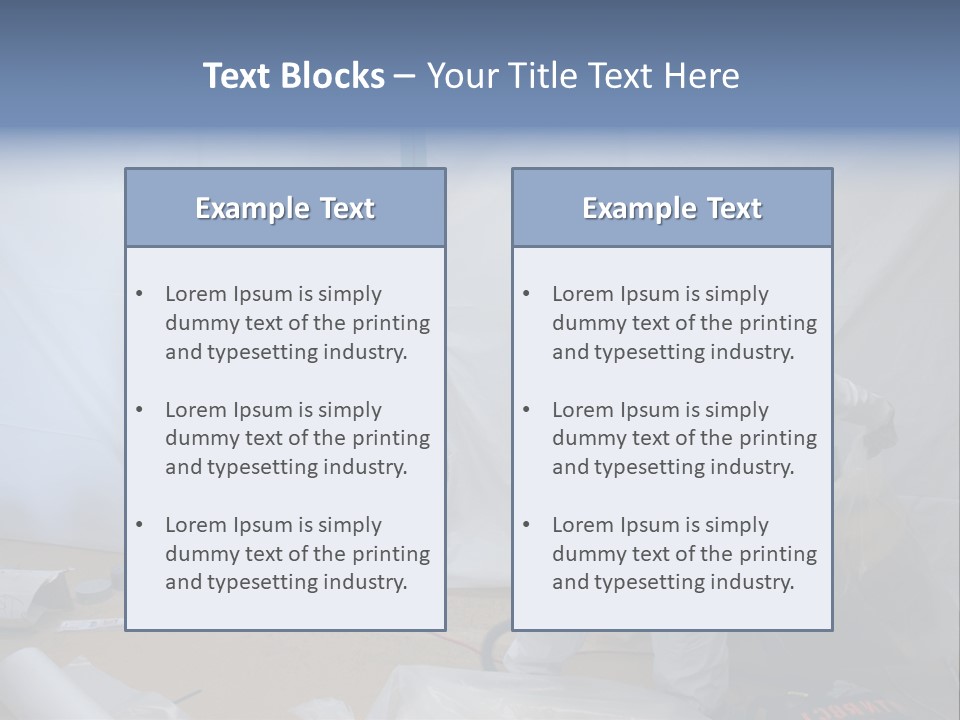 A Man In White Coveralls Painting A Wall PowerPoint Template