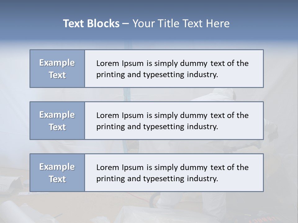 A Man In White Coveralls Painting A Wall PowerPoint Template