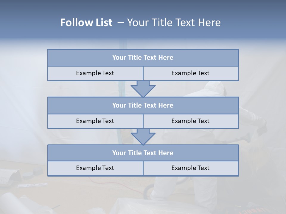 A Man In White Coveralls Painting A Wall PowerPoint Template