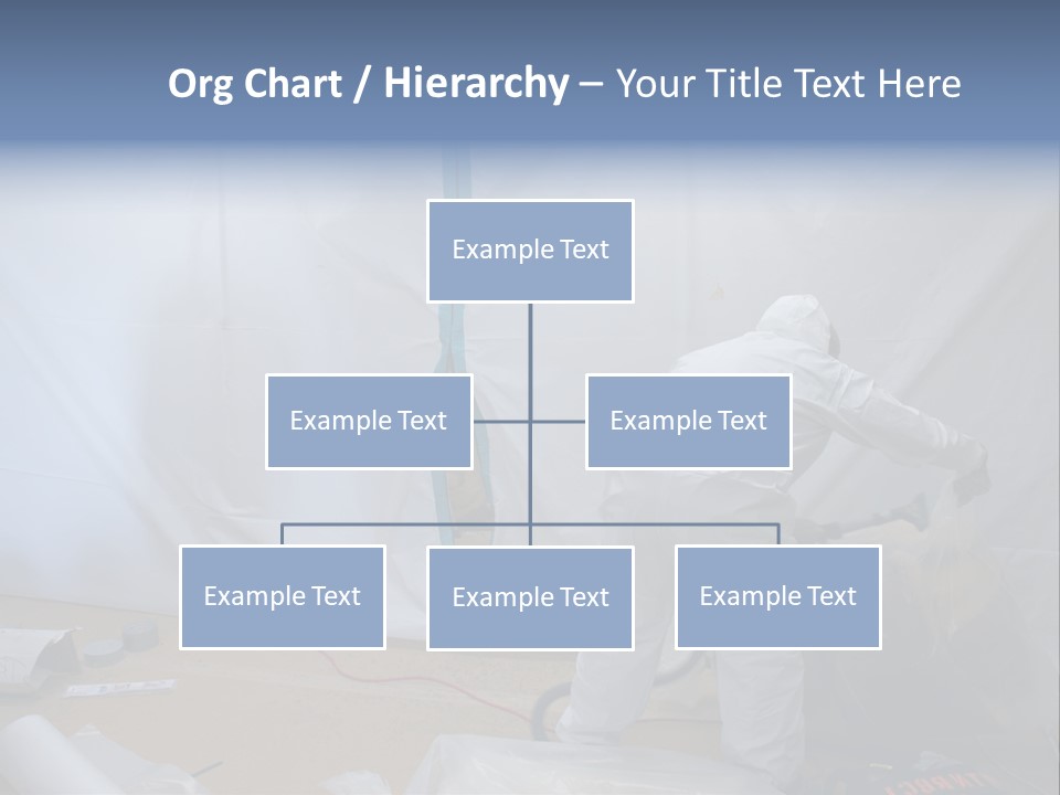 A Man In White Coveralls Painting A Wall PowerPoint Template