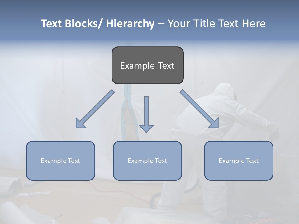 A Man In White Coveralls Painting A Wall PowerPoint Template