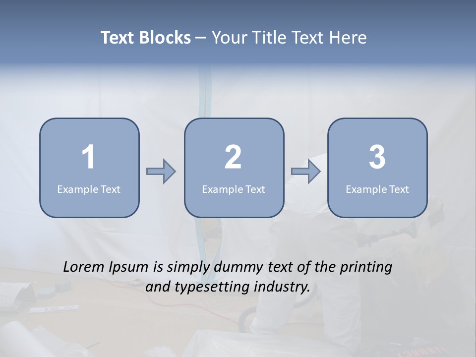 A Man In White Coveralls Painting A Wall PowerPoint Template