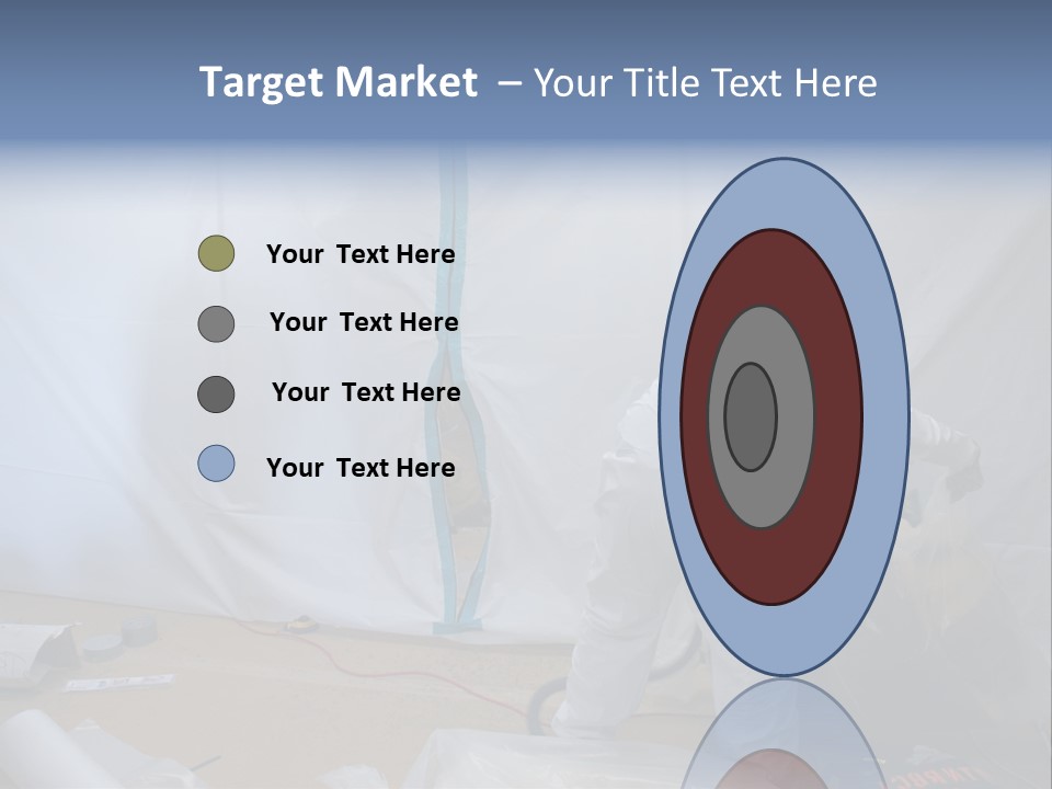 A Man In White Coveralls Painting A Wall PowerPoint Template