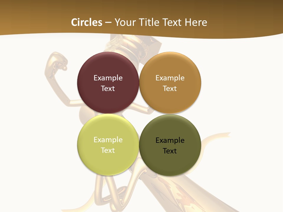 Golden Grad Jumping For Joy Graduation Concept With Diploma PowerPoint Template