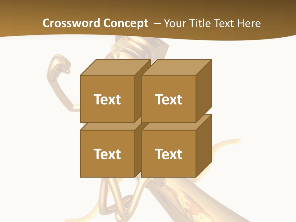 Golden Grad Jumping For Joy Graduation Concept With Diploma PowerPoint Template