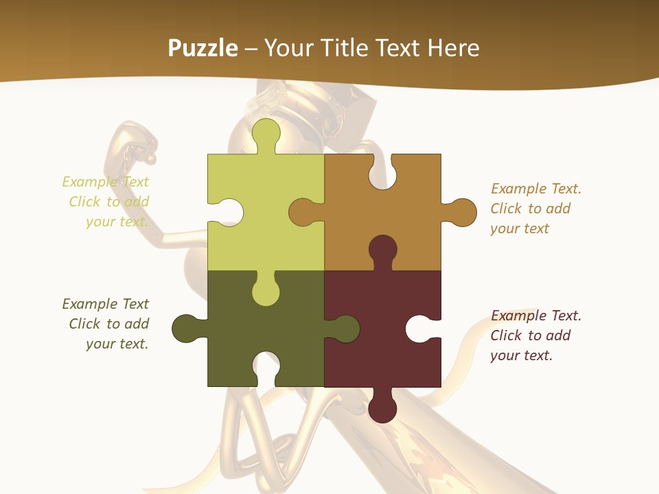 Golden Grad Jumping For Joy Graduation Concept With Diploma PowerPoint Template