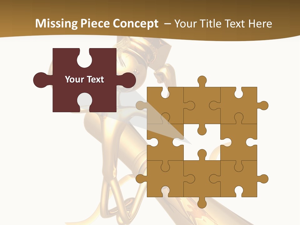 Golden Grad Jumping For Joy Graduation Concept With Diploma PowerPoint Template