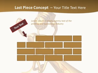 Golden Grad Jumping For Joy Graduation Concept With Diploma PowerPoint Template