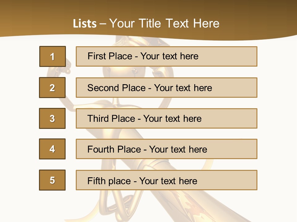 Golden Grad Jumping For Joy Graduation Concept With Diploma PowerPoint Template