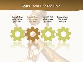 Golden Grad Jumping For Joy Graduation Concept With Diploma PowerPoint Template