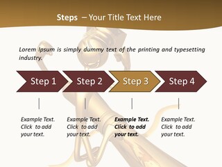 Golden Grad Jumping For Joy Graduation Concept With Diploma PowerPoint Template