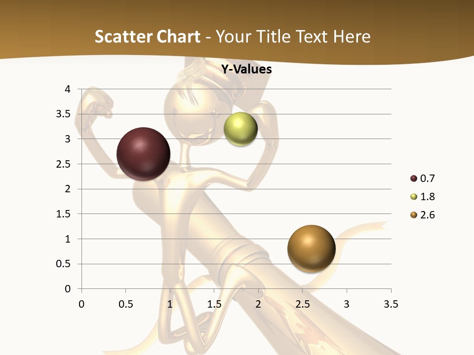 Golden Grad Jumping For Joy Graduation Concept With Diploma PowerPoint Template