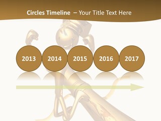 Golden Grad Jumping For Joy Graduation Concept With Diploma PowerPoint Template