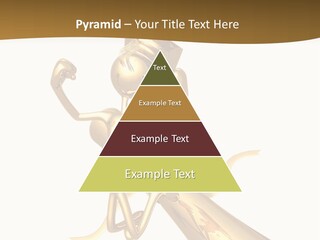 Golden Grad Jumping For Joy Graduation Concept With Diploma PowerPoint Template