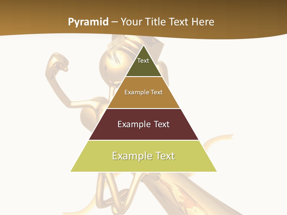 Golden Grad Jumping For Joy Graduation Concept With Diploma PowerPoint Template