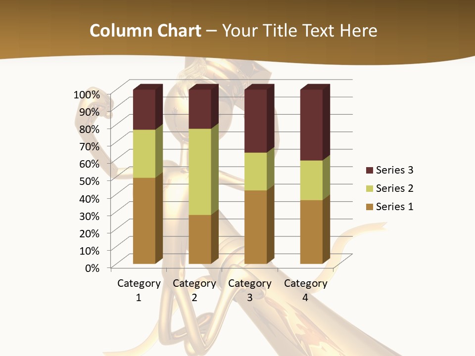 Golden Grad Jumping For Joy Graduation Concept With Diploma PowerPoint Template