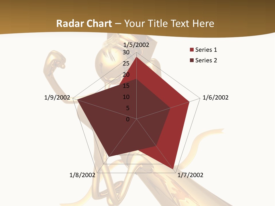 Golden Grad Jumping For Joy Graduation Concept With Diploma PowerPoint Template