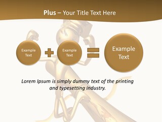 Golden Grad Jumping For Joy Graduation Concept With Diploma PowerPoint Template