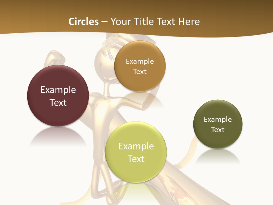 Golden Grad Jumping For Joy Graduation Concept With Diploma PowerPoint Template