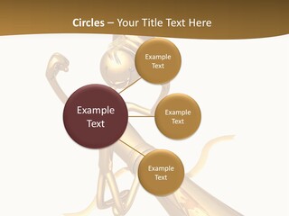 Golden Grad Jumping For Joy Graduation Concept With Diploma PowerPoint Template