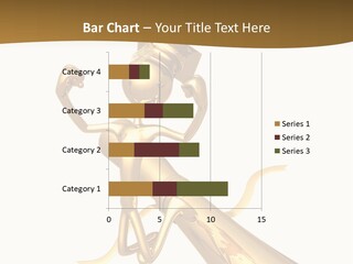 Golden Grad Jumping For Joy Graduation Concept With Diploma PowerPoint Template