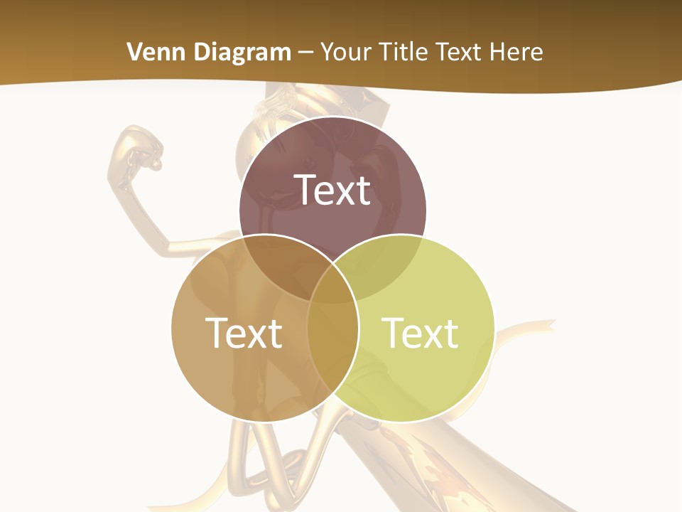 Golden Grad Jumping For Joy Graduation Concept With Diploma PowerPoint Template