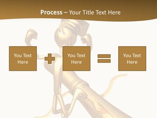 Golden Grad Jumping For Joy Graduation Concept With Diploma PowerPoint Template