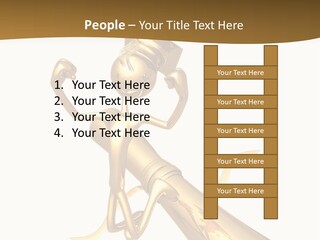 Golden Grad Jumping For Joy Graduation Concept With Diploma PowerPoint Template