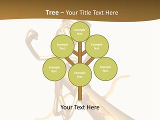 Golden Grad Jumping For Joy Graduation Concept With Diploma PowerPoint Template