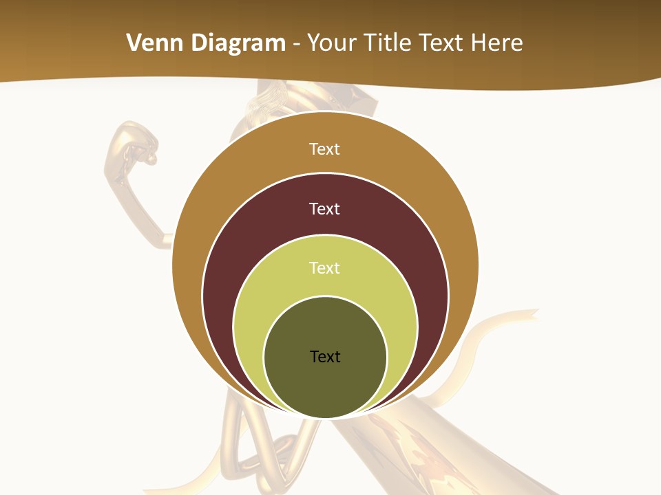 Golden Grad Jumping For Joy Graduation Concept With Diploma PowerPoint Template