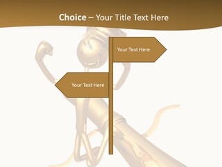 Golden Grad Jumping For Joy Graduation Concept With Diploma PowerPoint Template