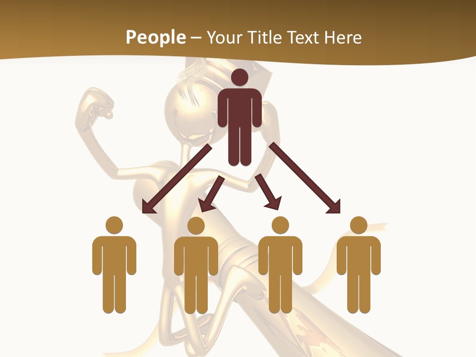 Golden Grad Jumping For Joy Graduation Concept With Diploma PowerPoint Template