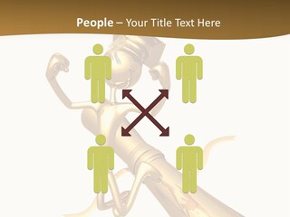 Golden Grad Jumping For Joy Graduation Concept With Diploma PowerPoint Template