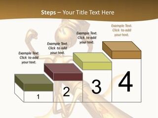 Golden Grad Jumping For Joy Graduation Concept With Diploma PowerPoint Template