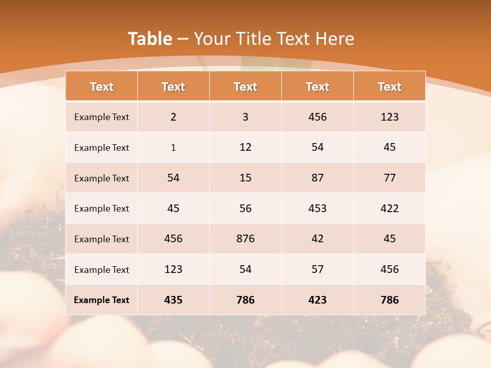 Hands Of The Child With A Young Plant. PowerPoint Template
